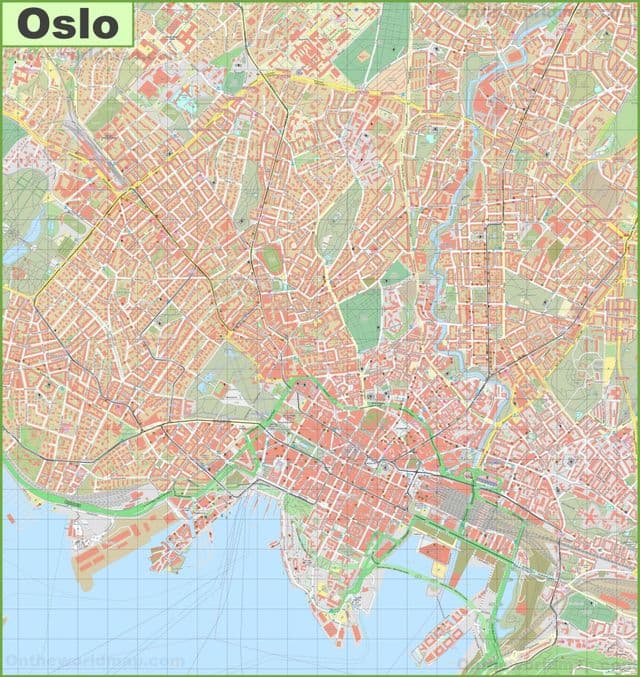 Oslo streets map